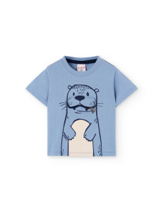 Boboli  Bedrucktes Tshirt mit Ottermotiv