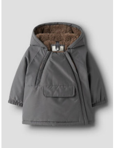 Lil' Atelier giacca invernale bebè con fodera teddy e zip...